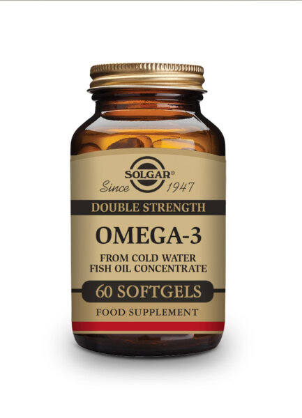 Solgar Double Strenght Omega-3 Fish Oil Concentrate 60 Softgels (96g)