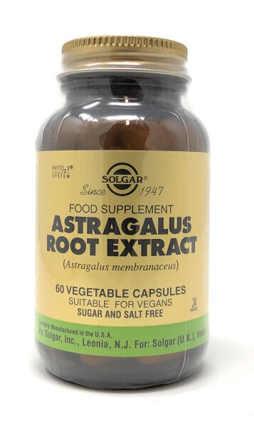 Solgar Astragalus Root Extract (Tragant) 60 veg. Kapseln (vegan)