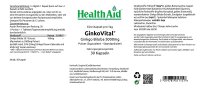 HealthAid GinkoVital™ Ginkgo Biloba 5000mg 30 Kapseln