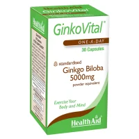 HealthAid GinkoVital™ Ginkgo Biloba 5000mg 30 Kapseln