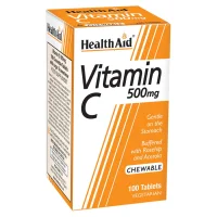 HealthAid Vitamin C 500mg Chewable (Orange Flavour) 100...