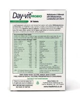 HealthAid Day-Vit® Probio (Multivitamin & Mineral Complex with 2 billion probiotics & CoQ10) 30 Tabletten