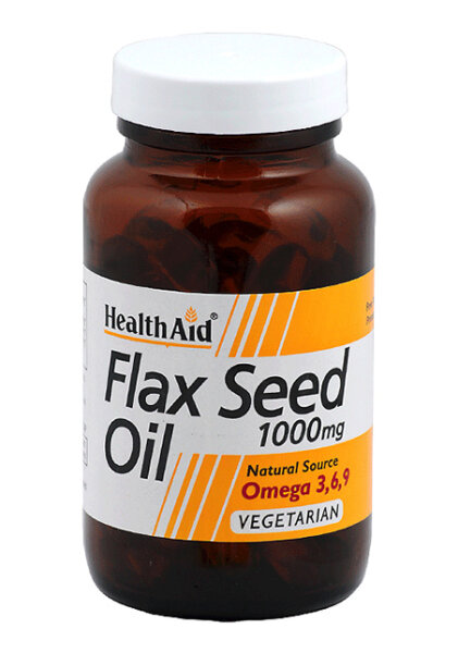 HealthAid Flaxseed Oil 1000mg (Leinöl) 60 Kapseln (vegan)
