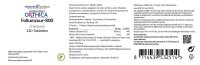 Orthica Foliumzuur-800 (Folsäure) 120 Tabletten