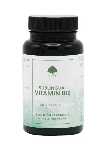 G&G Vitamins Sublingual B12 Methylcobalamin 50g Pulver (vegan)