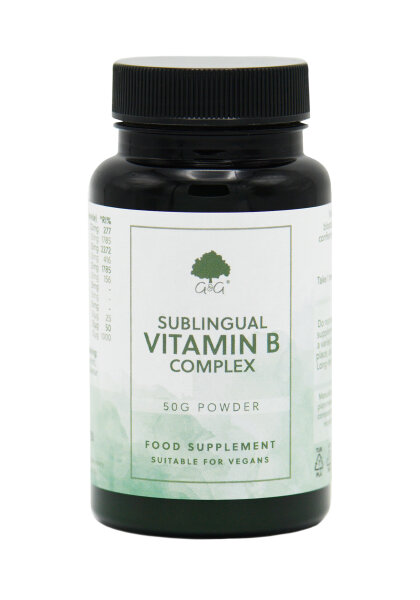 G&G Vitamins Sublingual Vitamin B Komplex 50G sublinguales Pulver  (vegan)