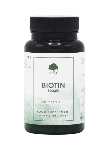 G&G Vitamins Biotin 500mcg 120 veg. Kapseln (vegan)(16,9g)