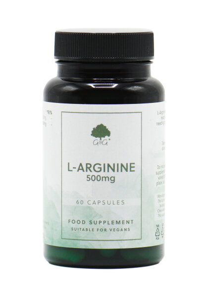 G&G Vitamins L-Arginine 500mg 60 veg. Kapseln (36g)(vegan)
