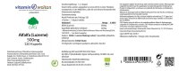 G&G Vitamins Alfalfa (Luzerne) 500mg 120 veg. Kapseln...