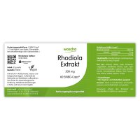 woscha Rhodiola Extrakt (Rosenwurz)  60 Embo-CAPS® (35g (vegan)
