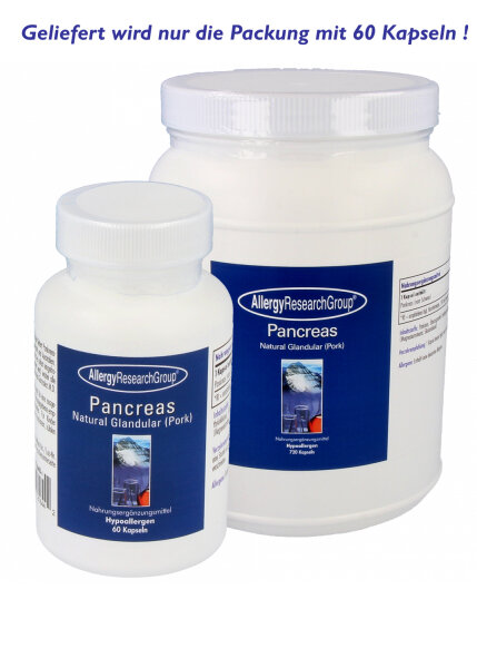 Allergy Research Group Pancreas Pork Glandular 60 veg. Kapseln