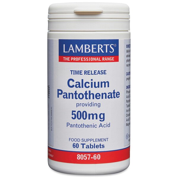 Lamberts Time Release Calcium Pantothenate [500mg Pantothensäure] 60 Tabletten (vegan)