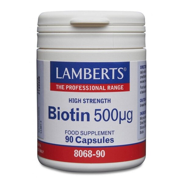 Lamberts Biotin 500 µg 90 Kapseln (vegan)