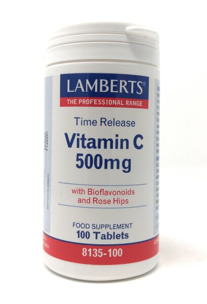 Lamberts Healthcare Vitamin C Time Release 500mg 100 Tabletten (vegan)