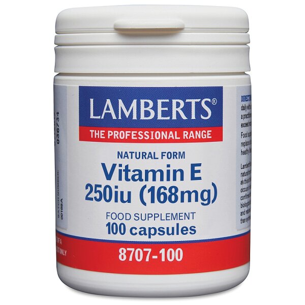 Lamberts Natural Form Vitamin E 250iu 100 Softgels LB