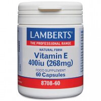 Lamberts Natural Form Vitamin E 400iu 60 Softgels