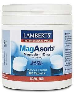 Lamberts MagAsorb® (150mg Magnesium als Citrat) 180 Tabletten