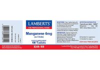 Lamberts Manganese 4mg [Mangan] 100 Tabletten