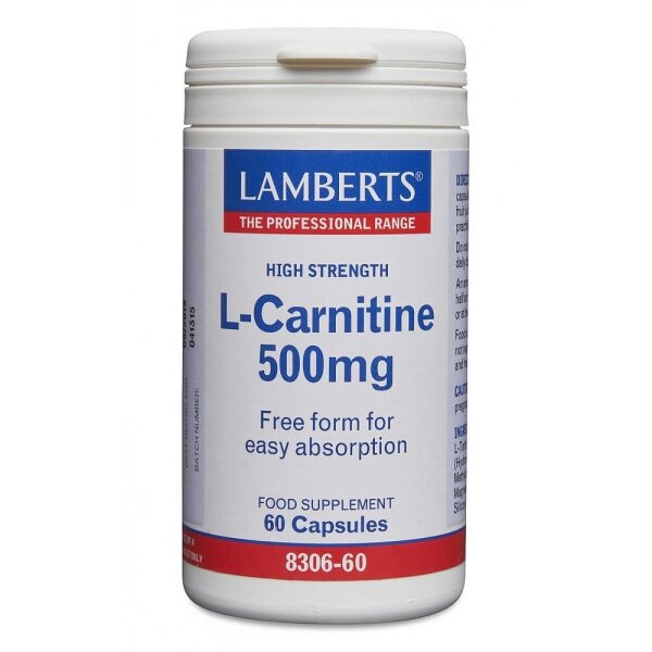 Lamberts Healthcare Ltd. L-Carnitine 500mg 60 veg. Kapseln