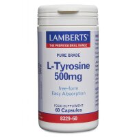 Lamberts Healthcare Pure Grade L-Tyrosine 500mg 60 Kapseln