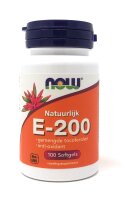 NOW Foods Naturlijik E-200 100 Softgels