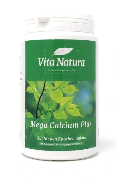 VitaNaturaBV Netherlands Mega Calcium Plus 120 Tabletten (232,8g)