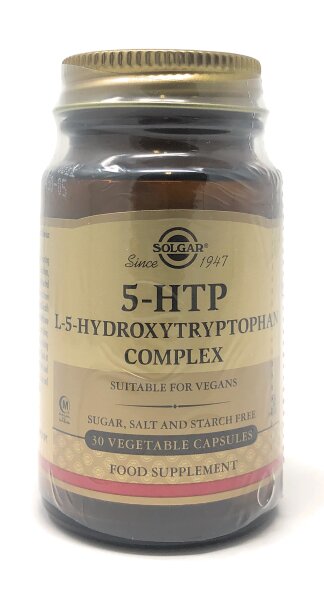 Solgar 5-HTP L-5-Hydroxytryptophan Complex 30 veg. Kapseln
