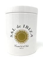 Sal de Ibiza Keramikdose leer mit Deckel - neue Form -  für 1kg Salz  1 Stück
