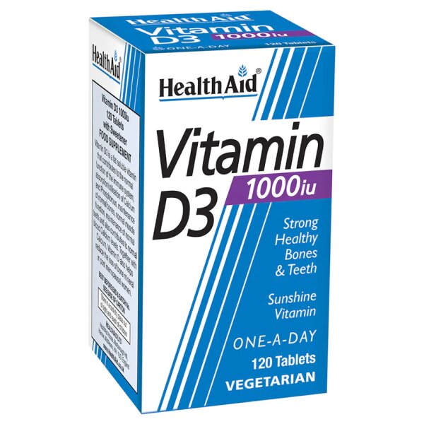 HealthAid Vitamin D3 1000iu 120 Tabletten