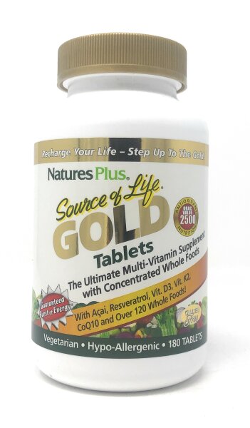 Natures Plus Source of Life Gold 180 Tabletten (425g)