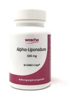 woscha Alpha-Liponsäure 500mg 60 Embo-CAPS® (35g)(vegan)