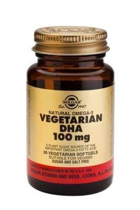 Solgar DHA 100mg Vegetarian 30 veg. Softgels (vegan)