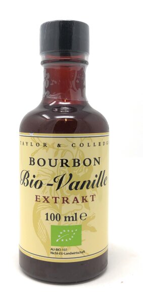 Taylor & Colledge Vanilla Extract, Fairtrade Organic, 100ml