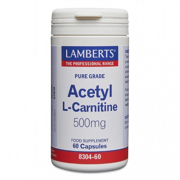 Lamberts Acetyl-L-Carnitine 500mg 60 veg. Kapseln