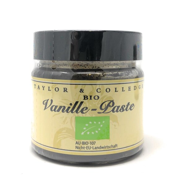 Taylor & Colledge Vanilla Bean Paste, Bio Vanille Paste, Fairtrade Organic, 1x 65g