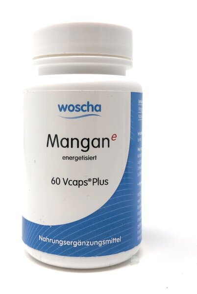 woscha Mangan energetisiert 60 Vcaps Plus (23g) (vegan)
