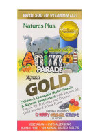 Natures Plus Source of Life Animal Parade GOLD Assorted (Orange,Traube,Kirsche) 120 Kautabletten (217,8g)