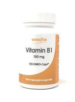 woscha Vitamin B1 100mg 120 EMBO-CAPS® (28g) (vegan)