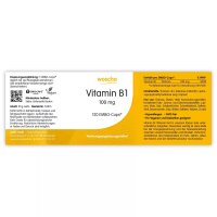 woscha Vitamin B1 100mg 120 EMBO-CAPS® (28g) (vegan)