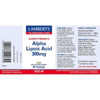 Lamberts Healthcare Ltd. Alpha Lipoic Acid 300mg [Alpha-Liponsäure] 90 Tabletten